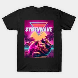 Synthwave cat T-Shirt